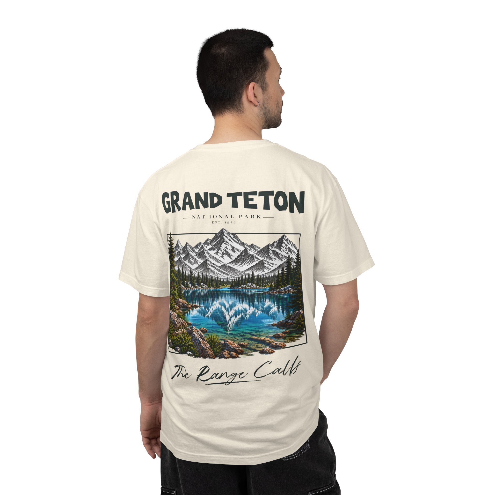 Grand Teton National Park Lake Reflection Graphic T-Shirt