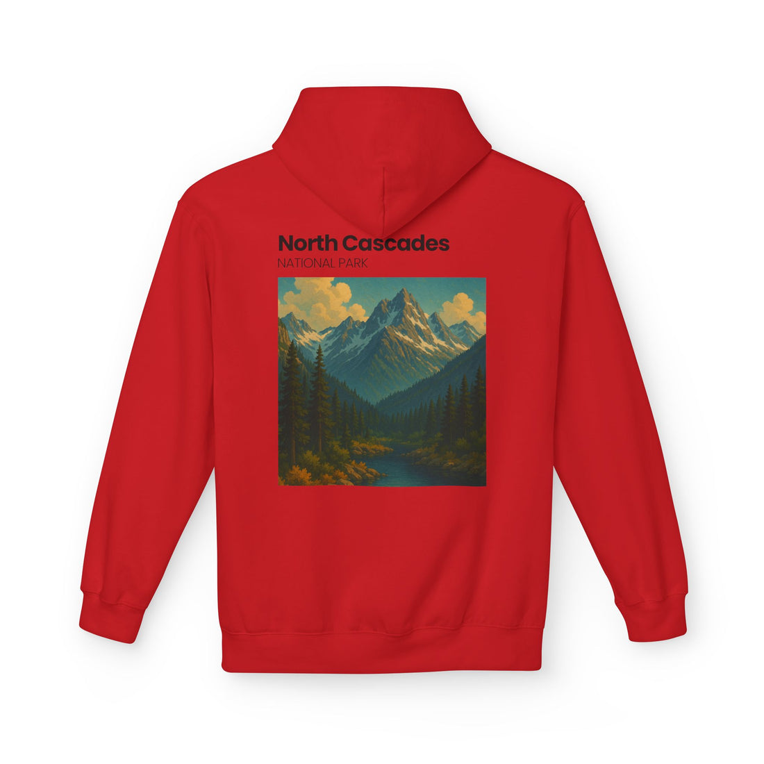 North Cascades National Park mountain art Hoodie | vintage landscape pullover