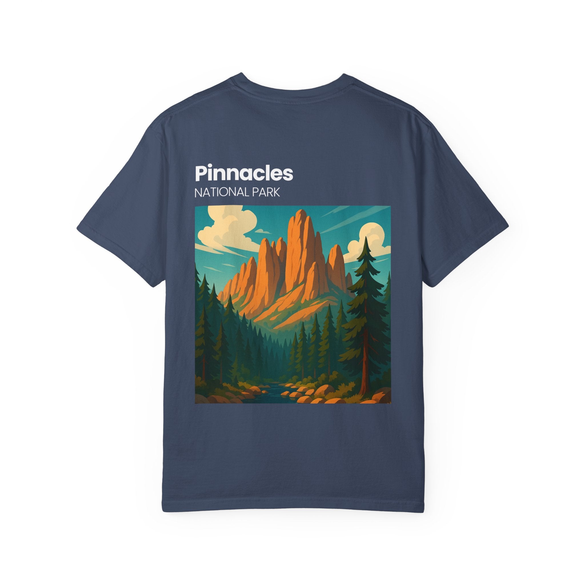 Pinnacles National Park landscape T-Shirt | retro nature poster design