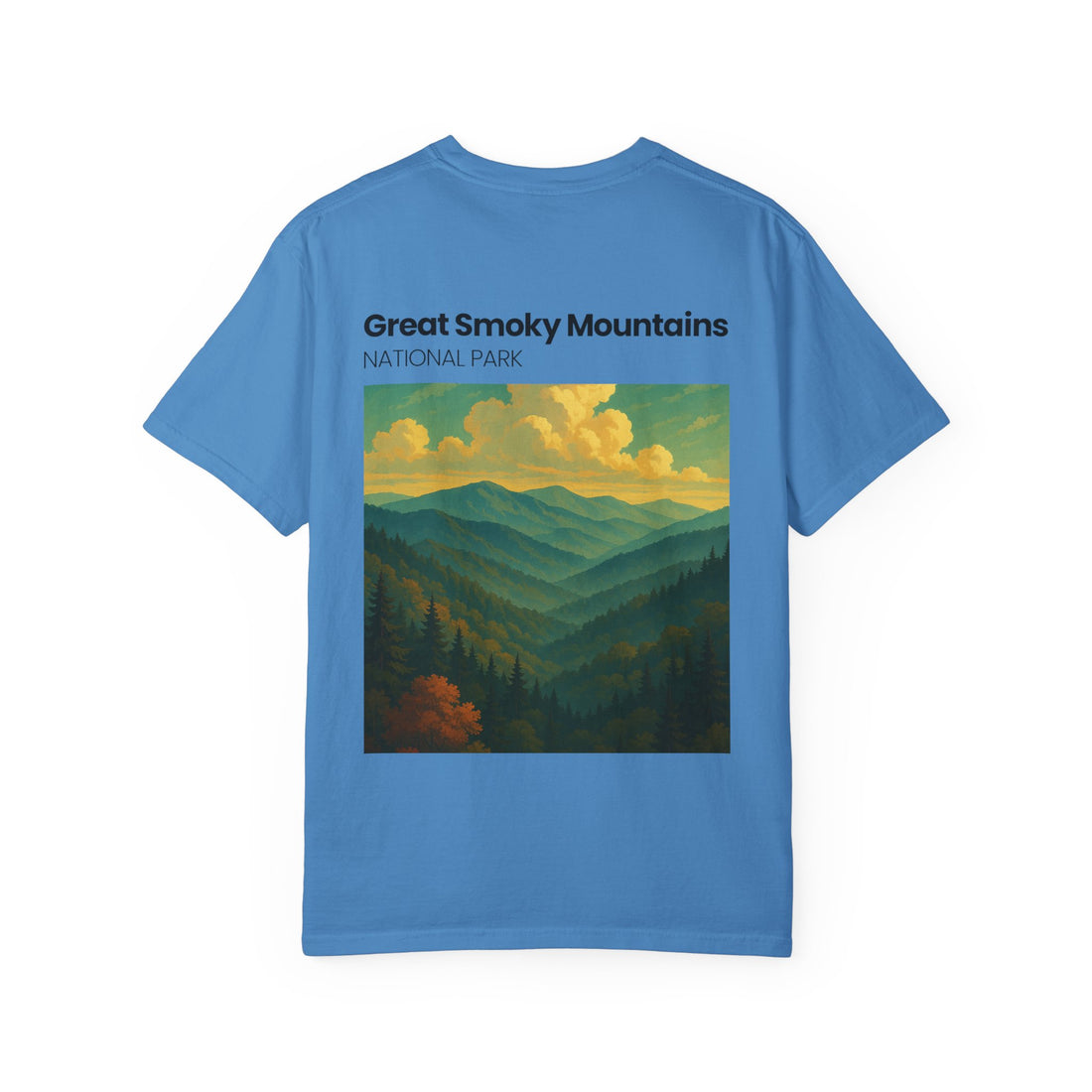 Great Smoky Mountains landscape T-shirt | National Park vintage poster