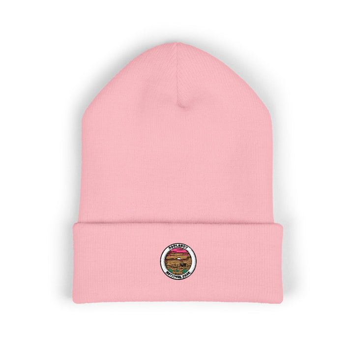 Smiling Pancake Stack beanie | Embroidered cuffed beanie