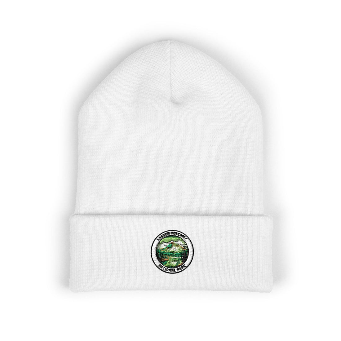 Green Planet Circle embroidery beanie