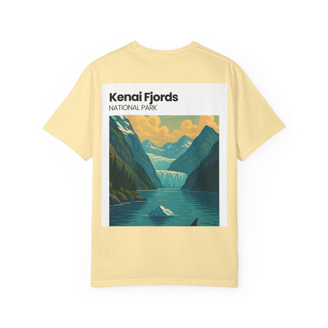 Kenai Fjords National Park Graphic T-shirt | Alaska Glacier Illustration
