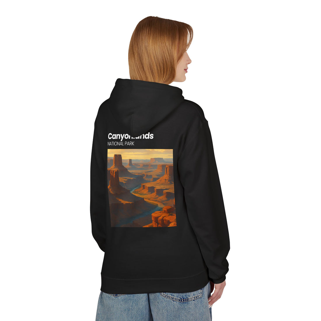 Canyonlands National Park landscape Hoodie | Retro desert canyon art
