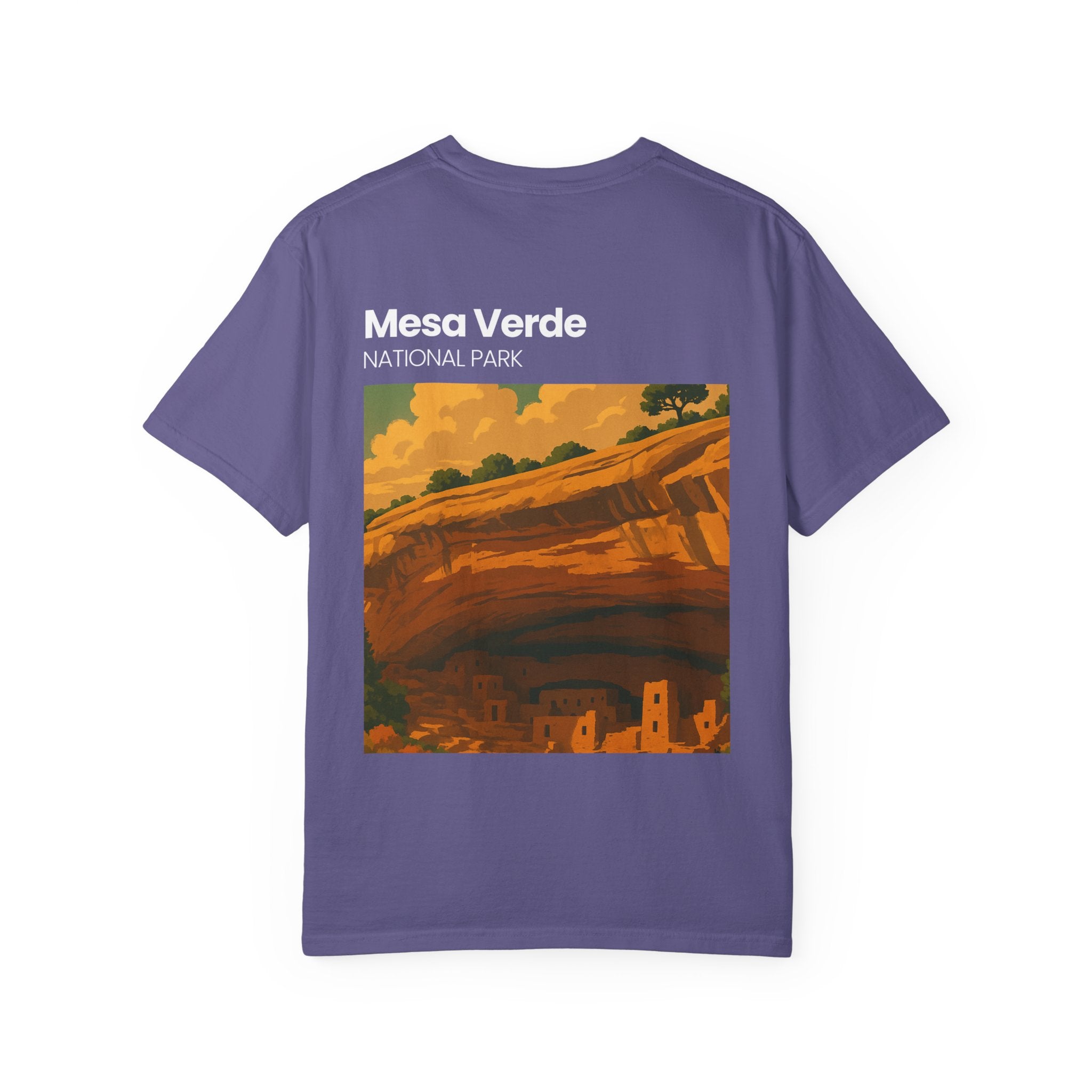 Mesa Verde National Park T-Shirt | Cliff Dwelling Vintage Poster Design