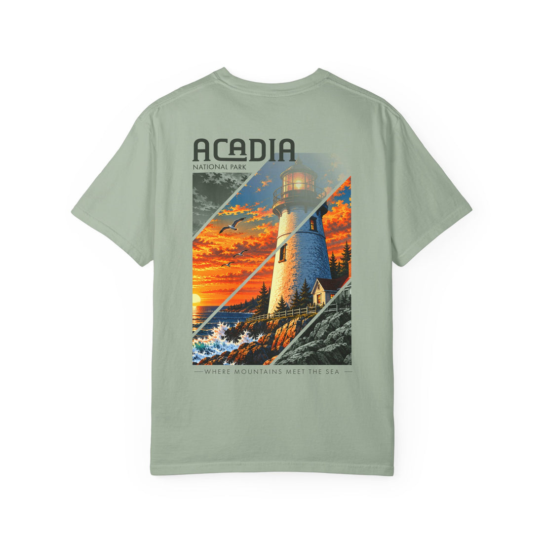 Acadia National Park Lighthouse Graphic T-Shirt