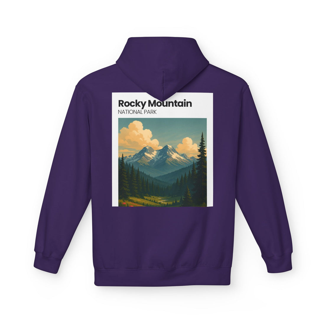 Rocky Mountain National Park Hoodie | Vintage Landscape Print