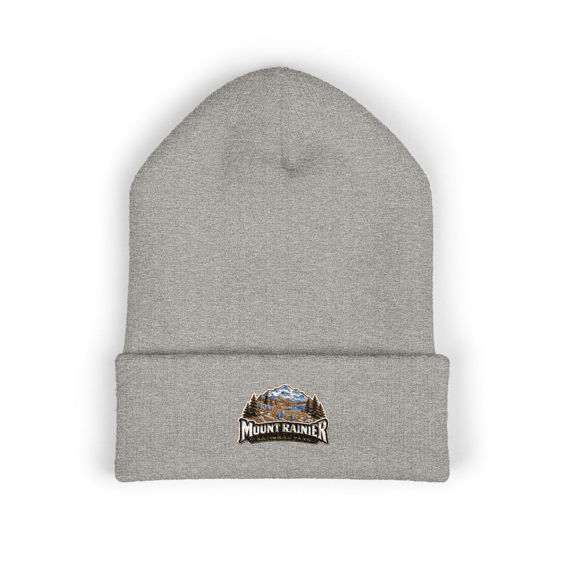 Mount Rainier National Park – Alpine Scene Graphic Beanie