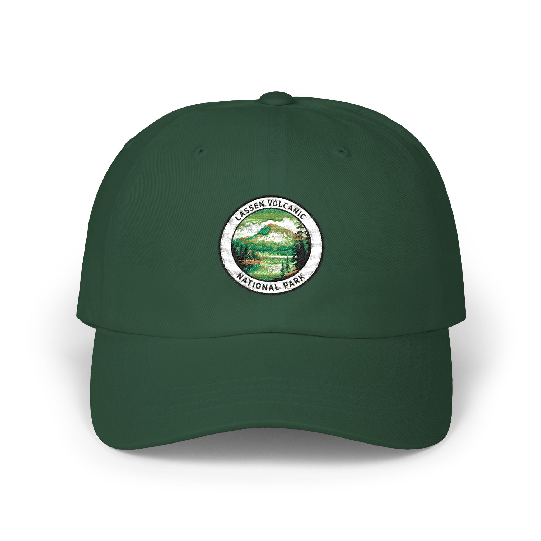 Lassen Volcanic Mountain Patch Dad Cap | Vintage Hiking Logo