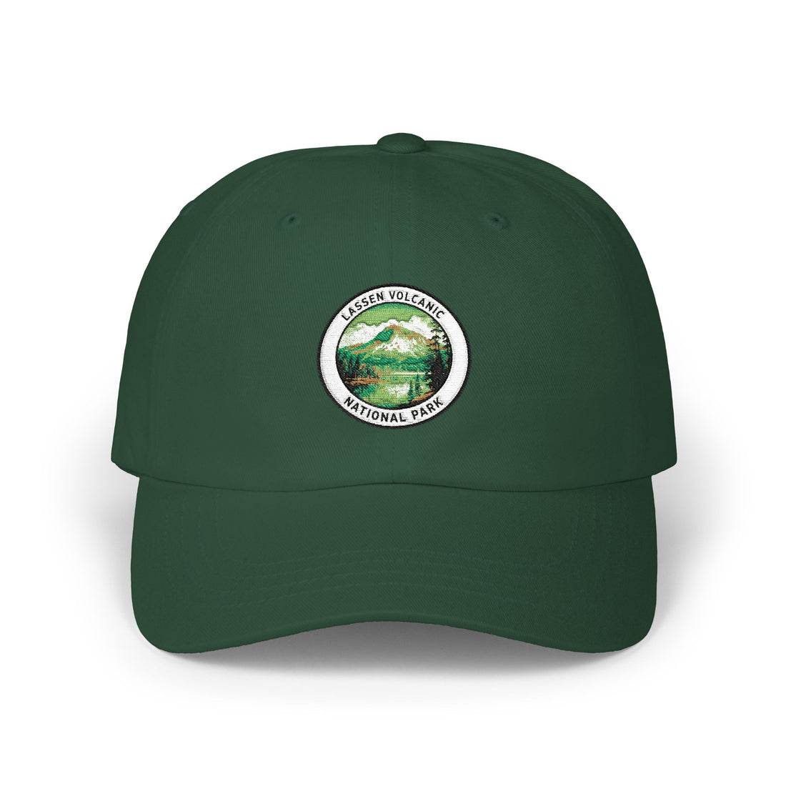 Lassen Volcanic Mountain Patch Dad Cap | Vintage Hiking Logo
