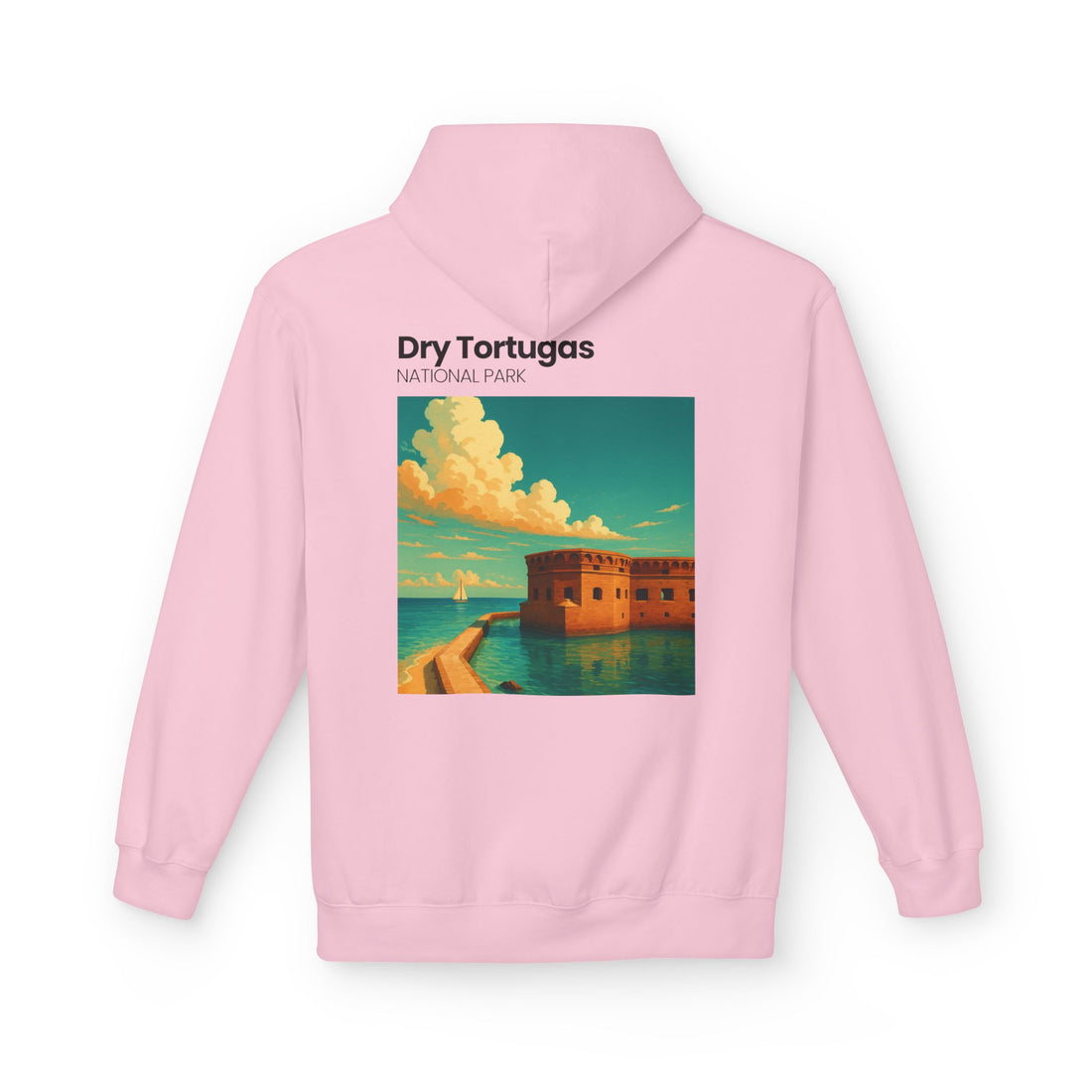 Dry Tortugas National Park Hoodie | Retro Fort Illustration