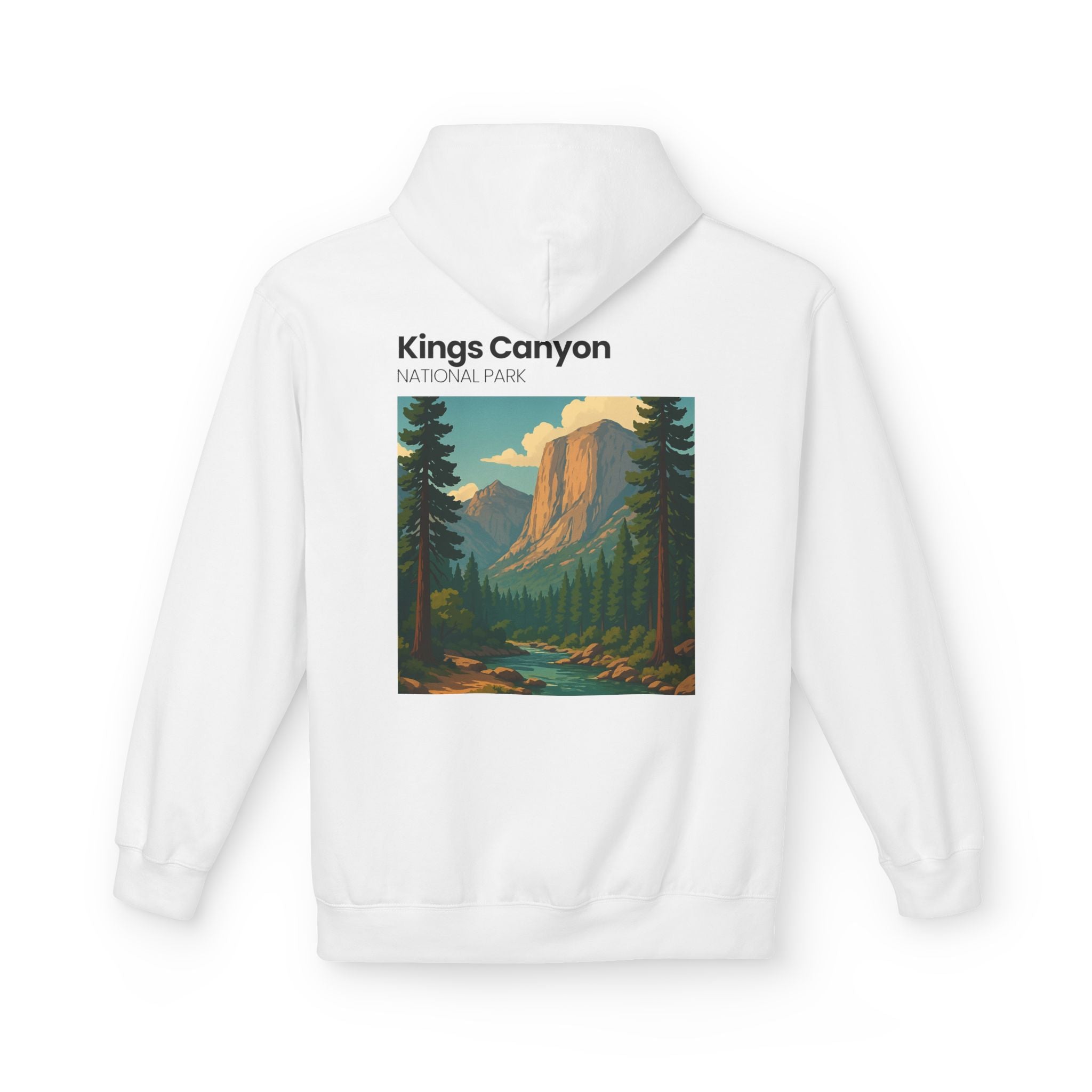 Kings Canyon National Park Hoodie | Vintage Landscape Graphic