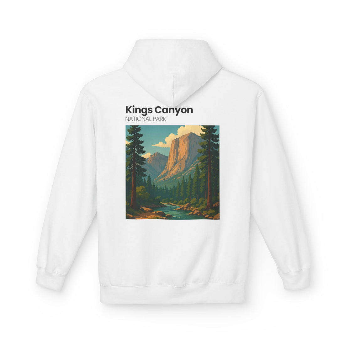Kings Canyon National Park Hoodie | Vintage Landscape Graphic