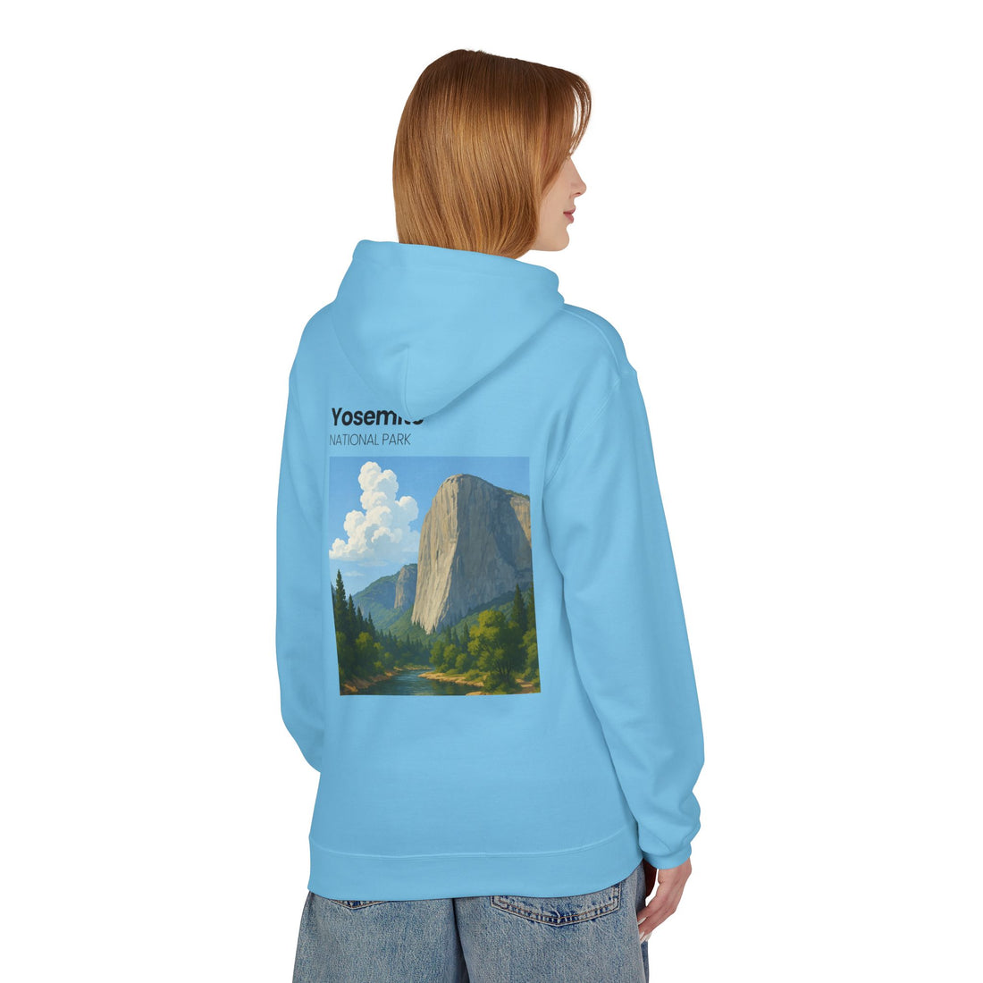 Yosemite National Park Half Dome Illustration Hoodie | National Park Travel Sweatshirt