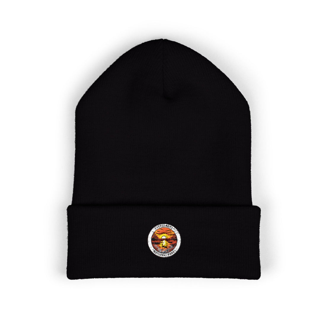 Brown Tabby Cat Face Beanie | Embroidered Cuffed Beanie