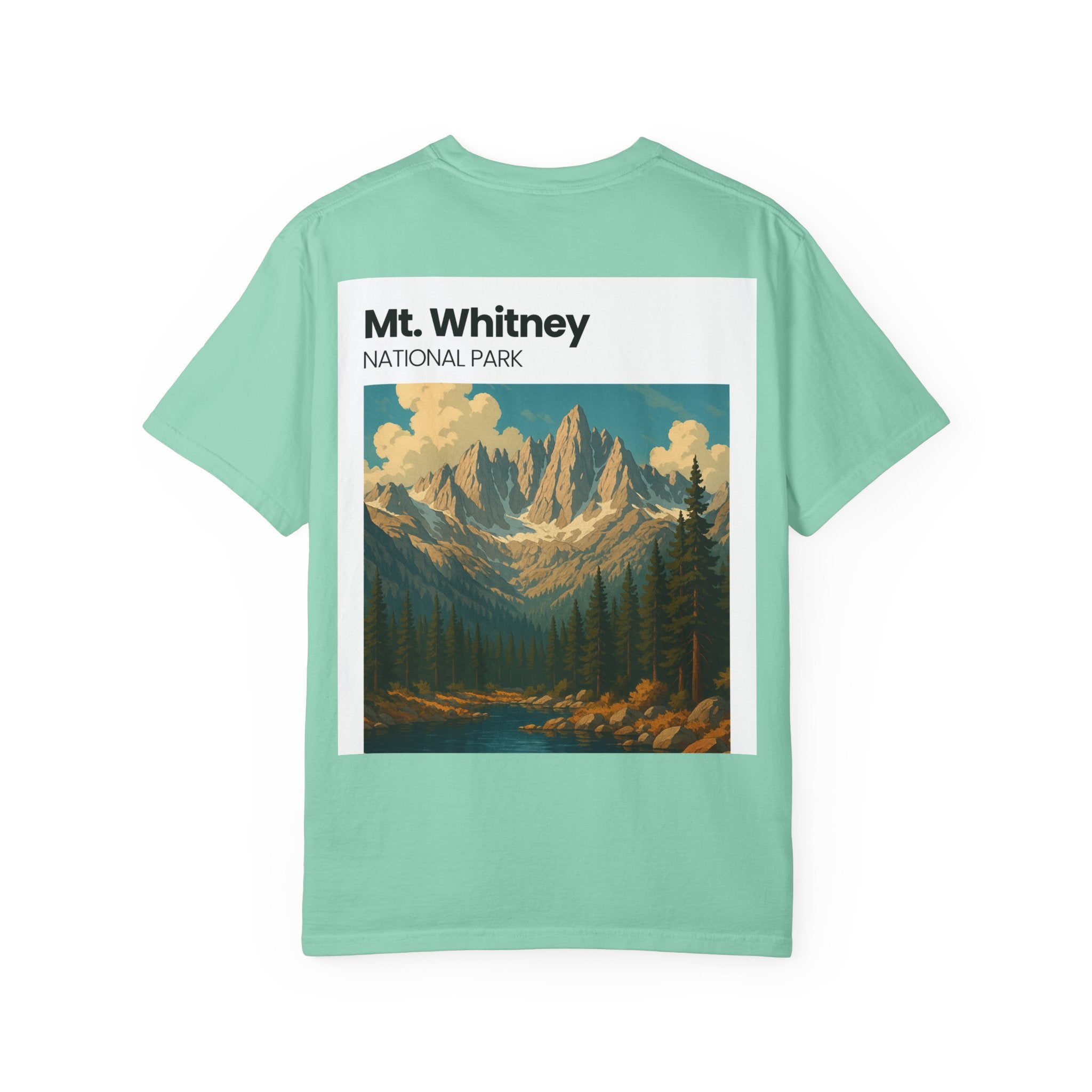 Mt. Whitney National Park mountain landscape T-Shirt | vintage nature poster