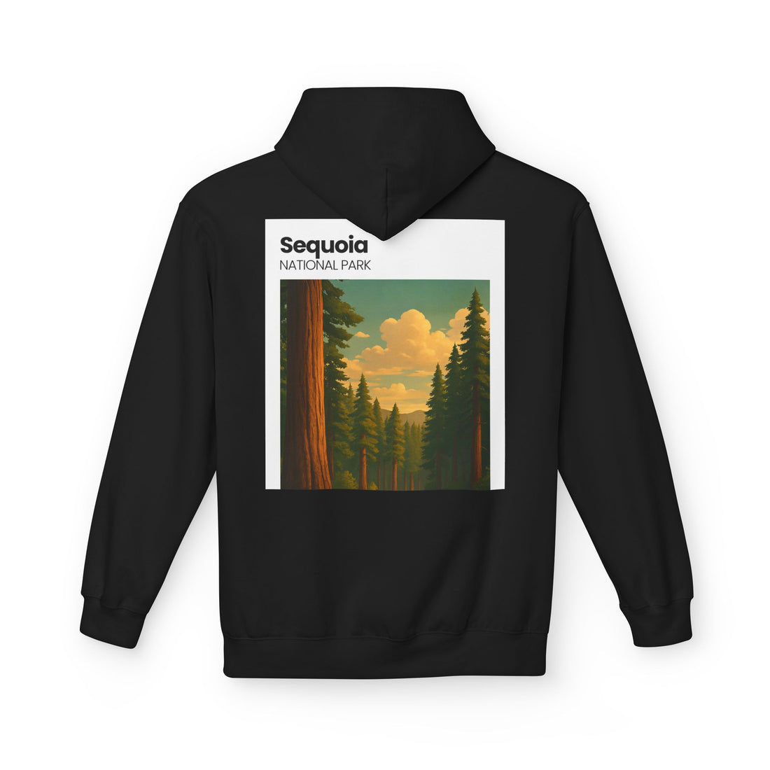 Sequoia National Park Vintage Poster Hoodie | Forest Landscape Sweatshirt