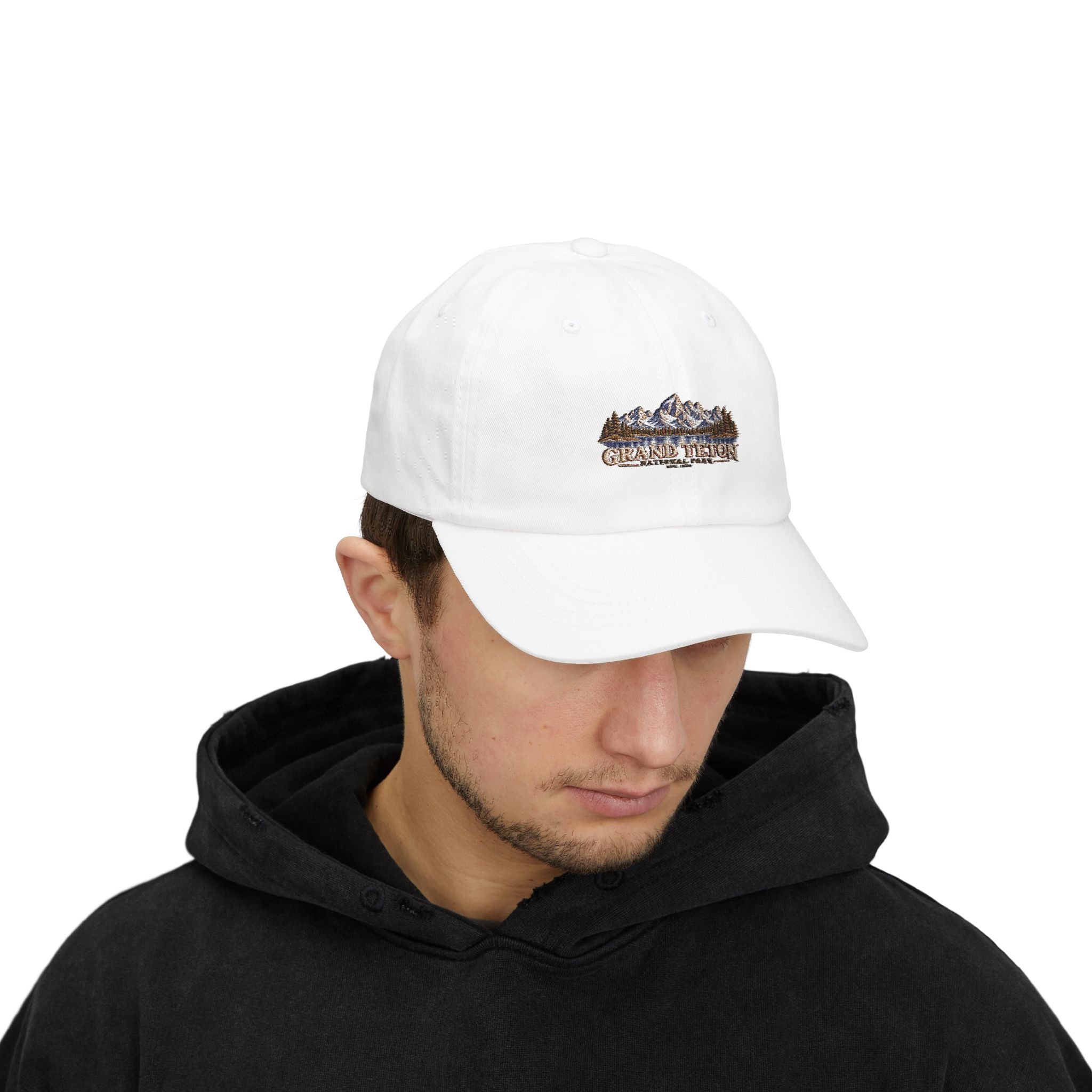Grand Teton National Park Lake Reflection Dad Cap