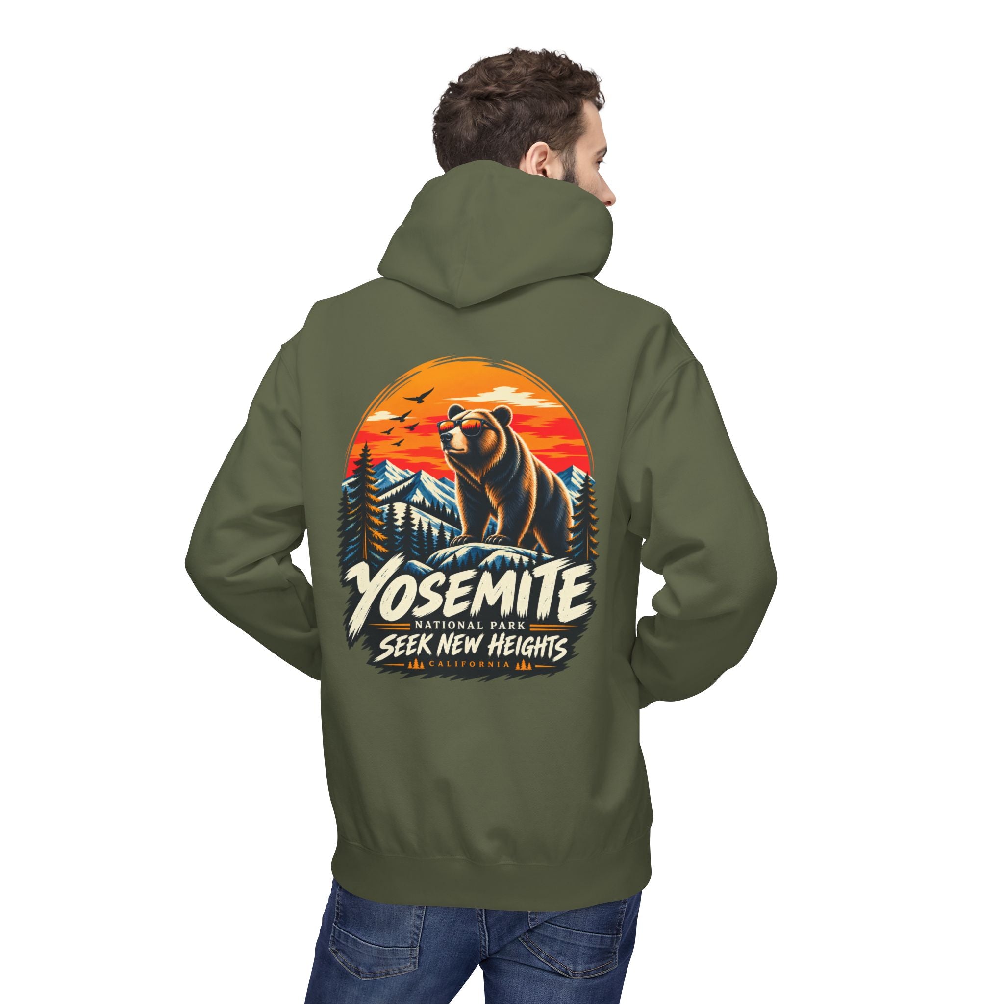 Yosemite National Park Black Bear – Seek New Heights Hoodie