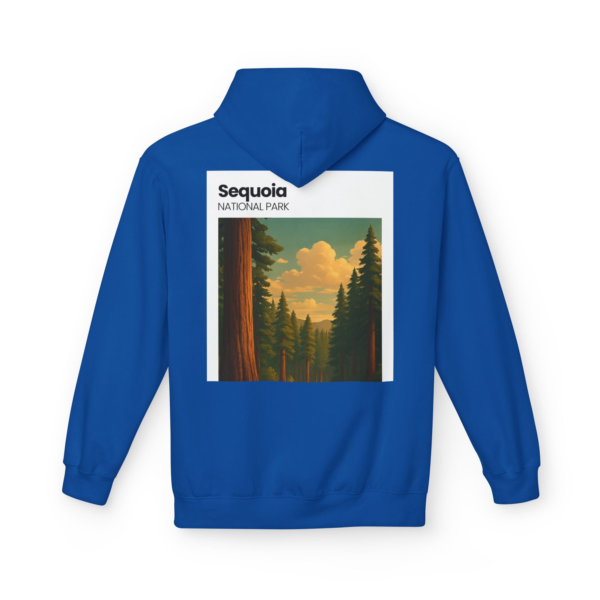 Sequoia National Park Vintage Poster Hoodie | Forest Landscape Sweatshirt