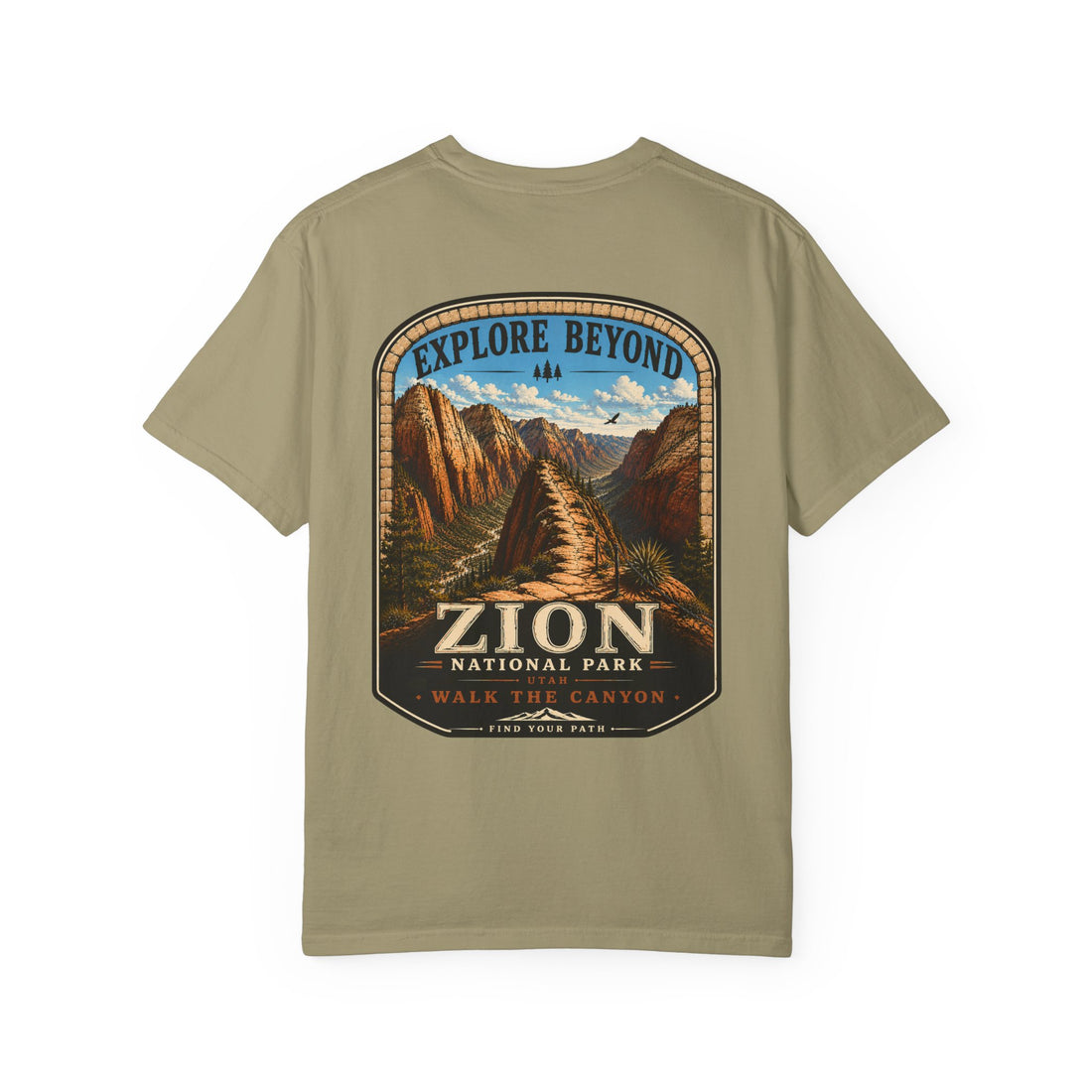 Angels Landing Zion National Park Vintage Graphic T-Shirt2