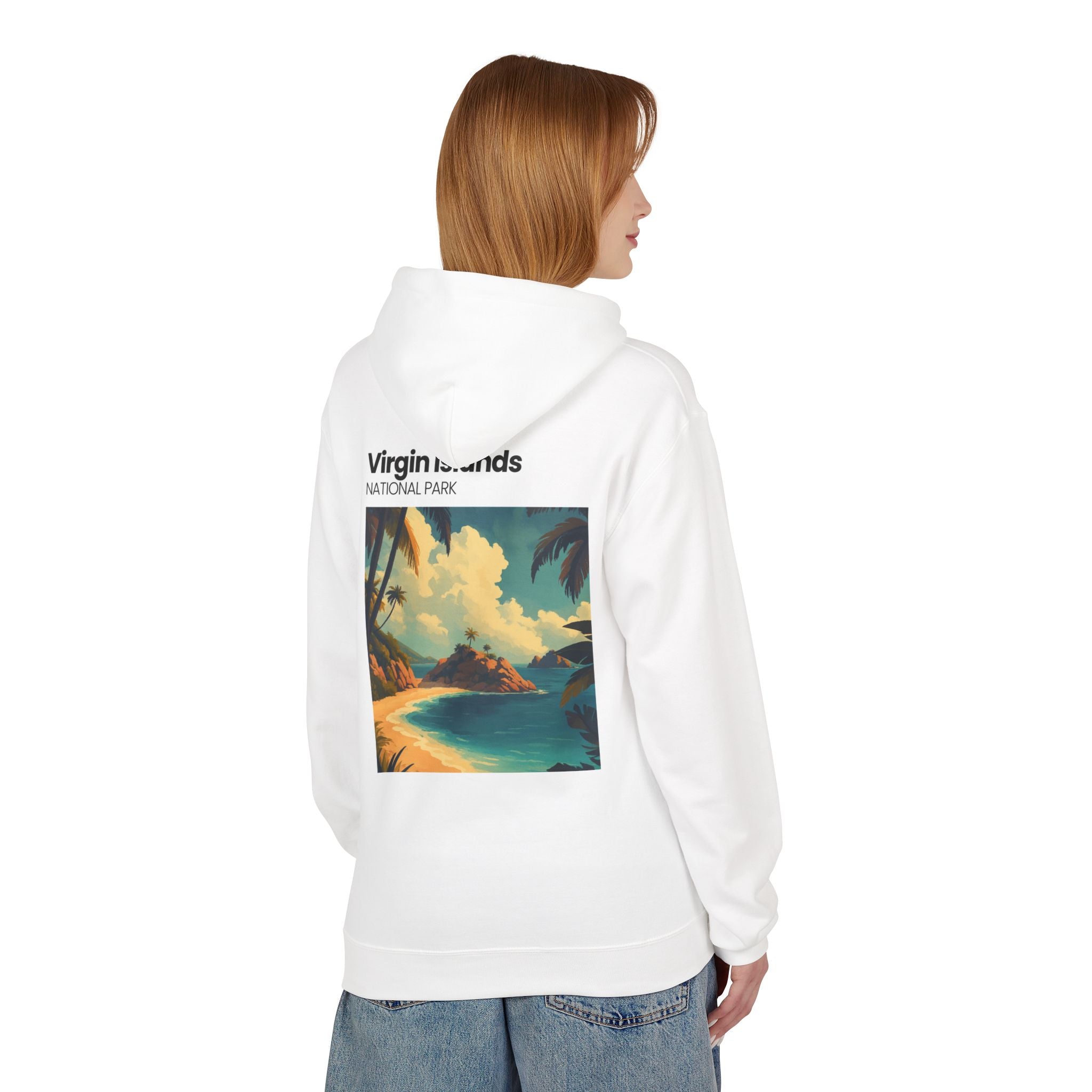Virgin Islands National Park Beach Hoodie | Tropical Island Sunset