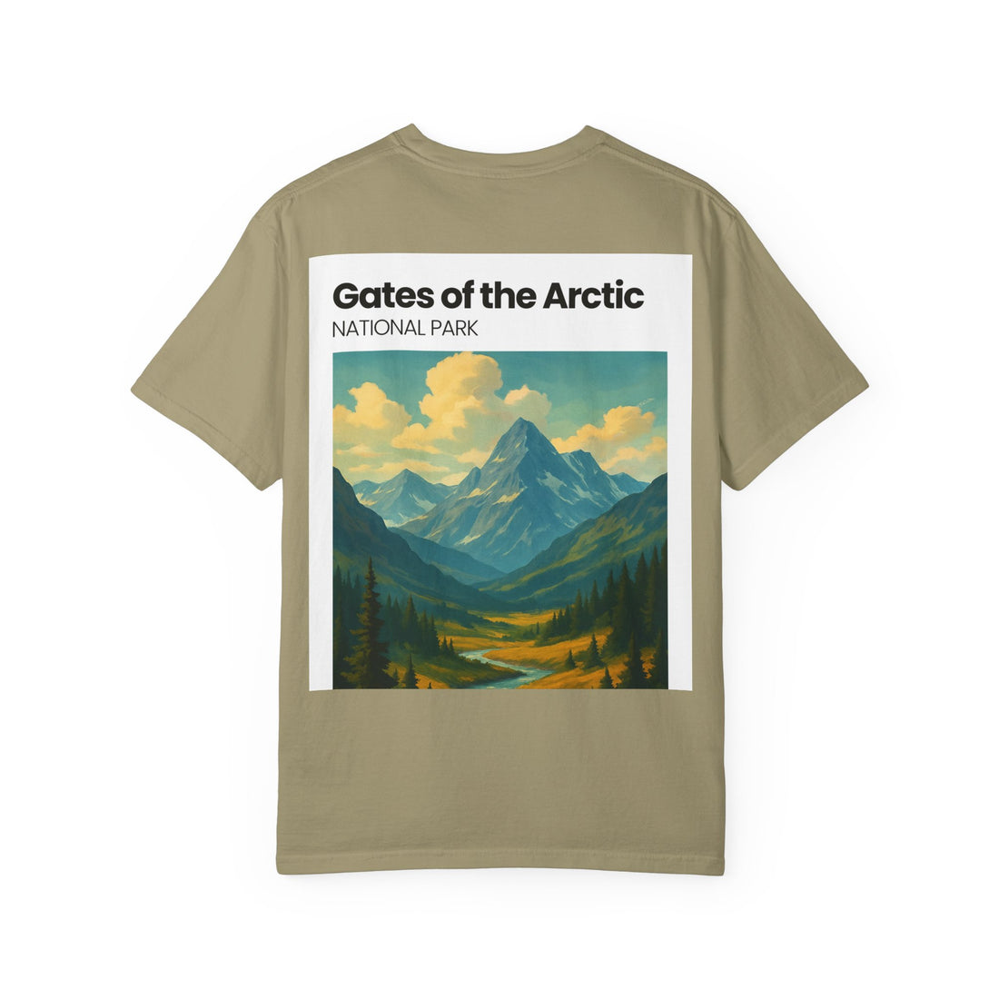 Gates of the Arctic Mountain Landscape T-shirt | National Park Poster Artwork