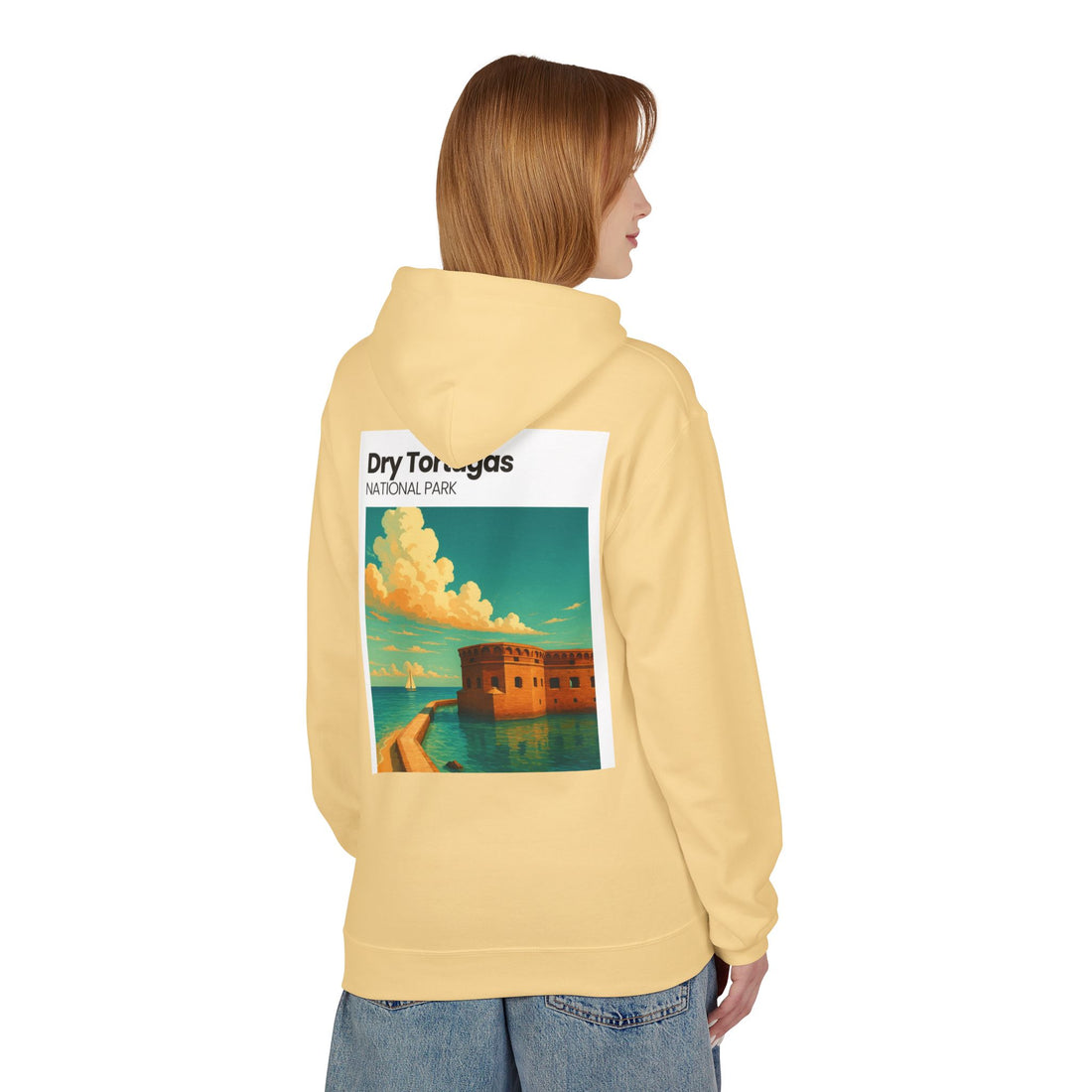 Dry Tortugas National Park Hoodie | Retro Fort Illustration