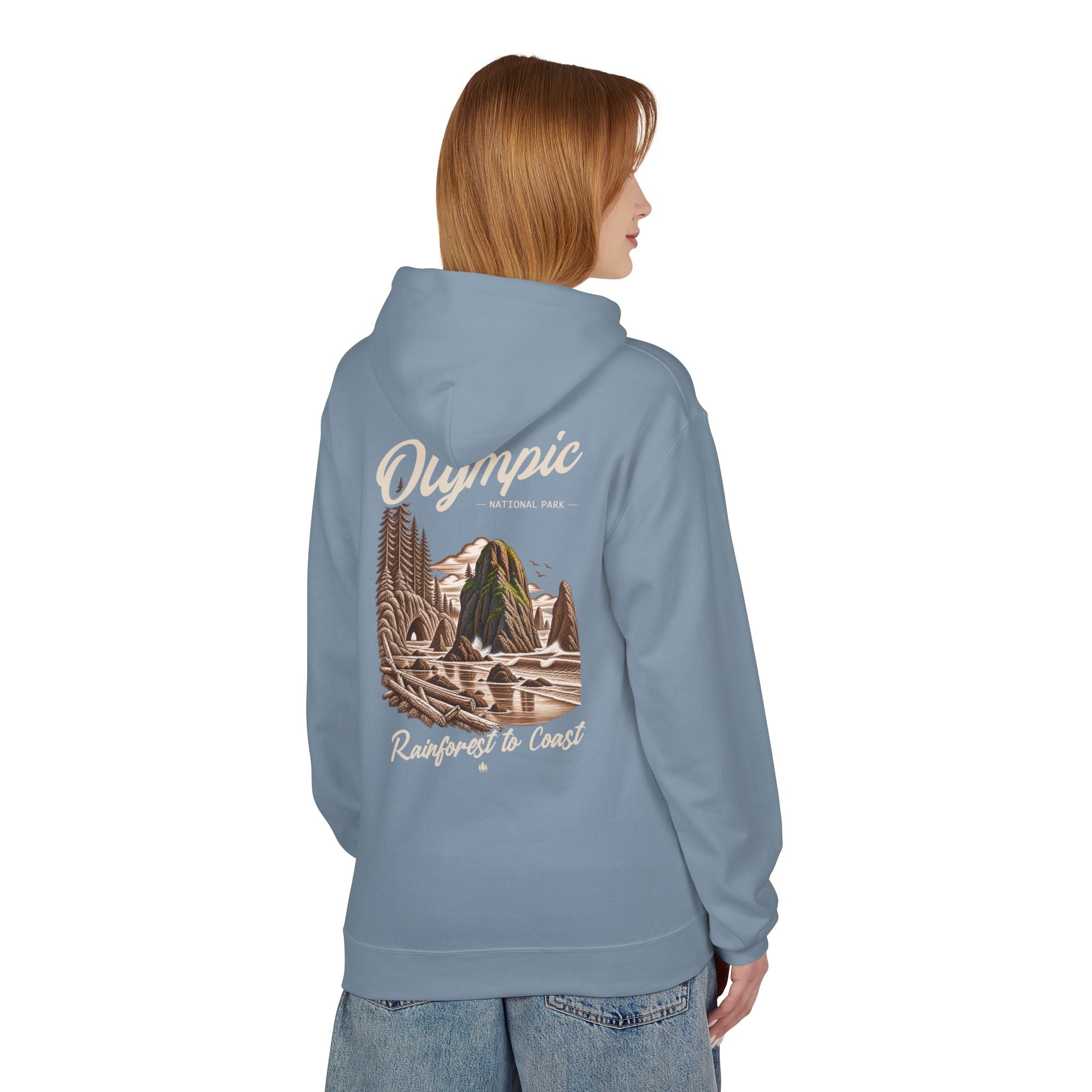 Olympic National Park Sea Stacks Graphic Hoodie