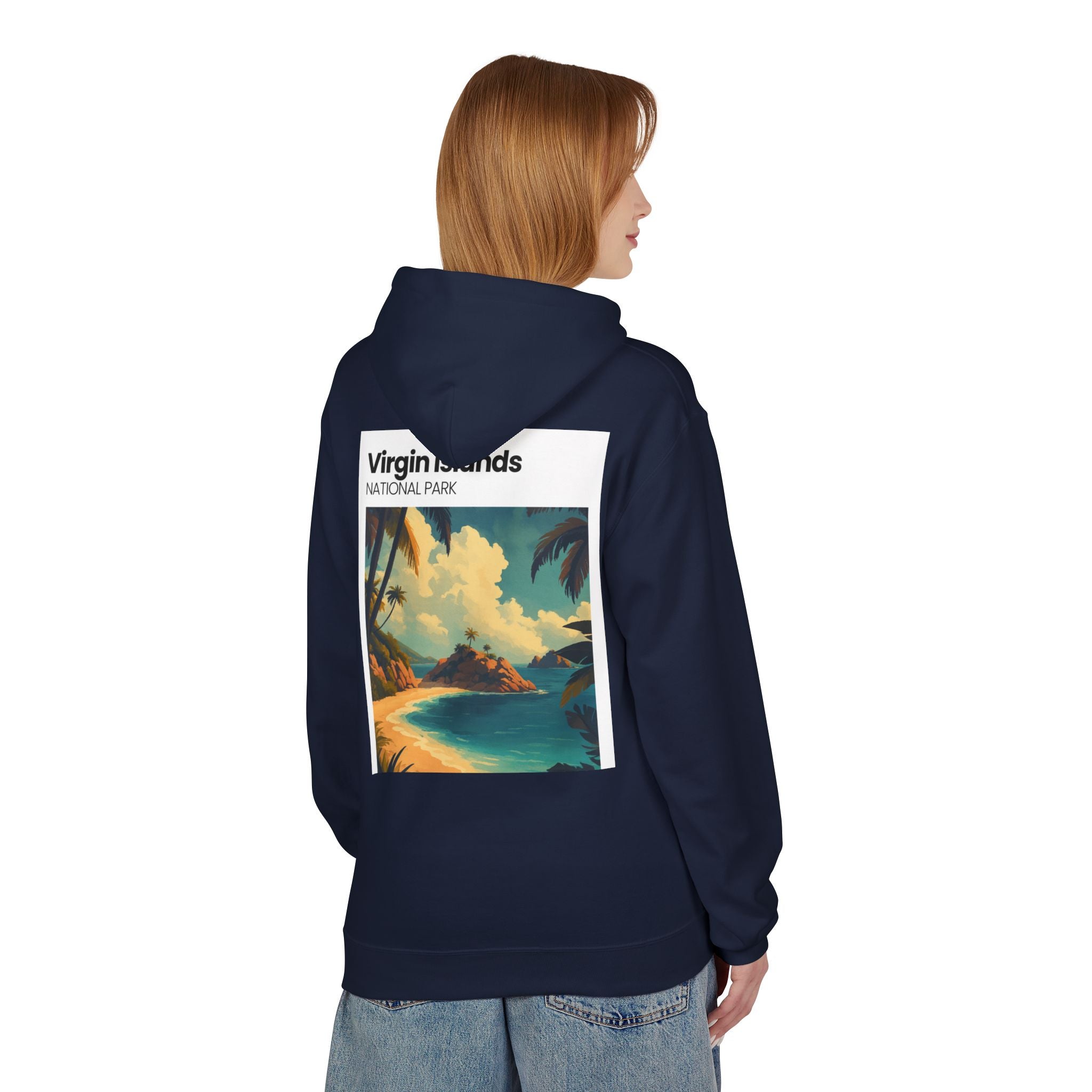 Virgin Islands National Park Beach Hoodie | Tropical Island Sunset