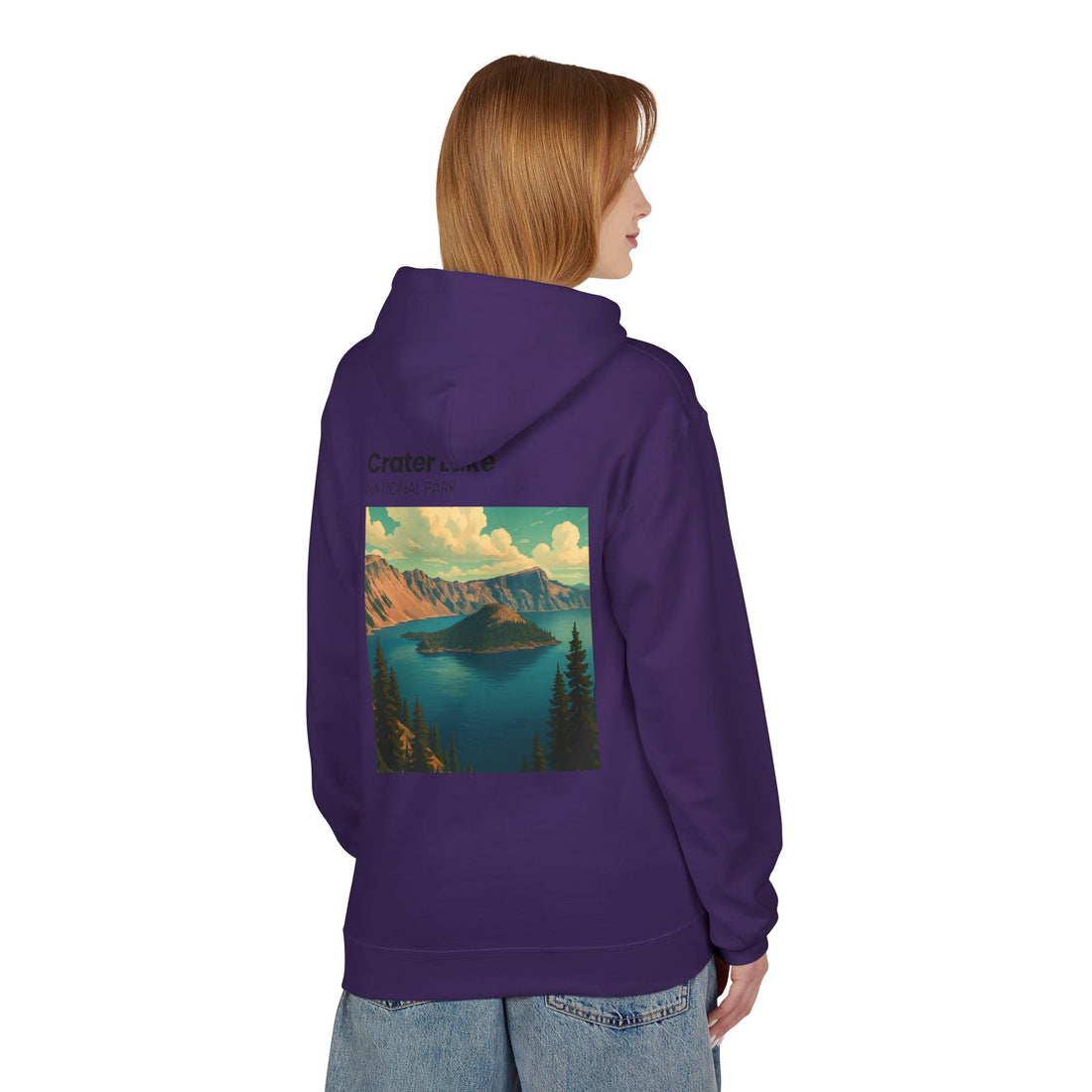 Crater Lake National Park Hoodie | Scenic Vintage Landscape
