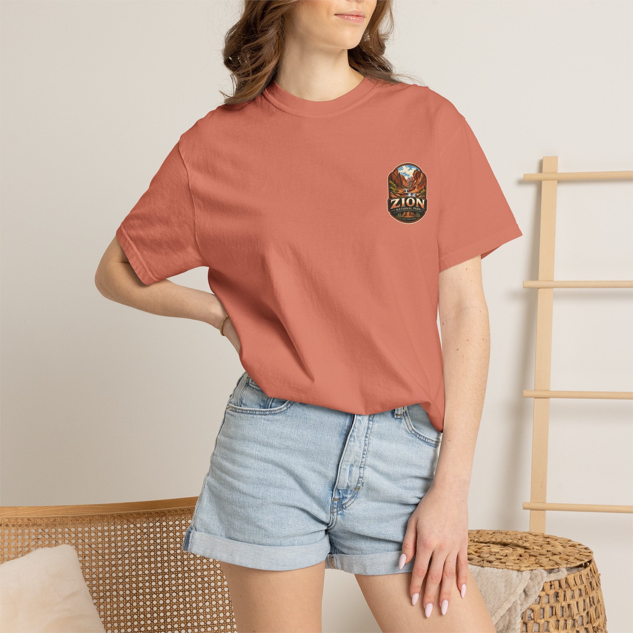 Red Cliffs Zion National Park Vintage Graphic T-Shirt