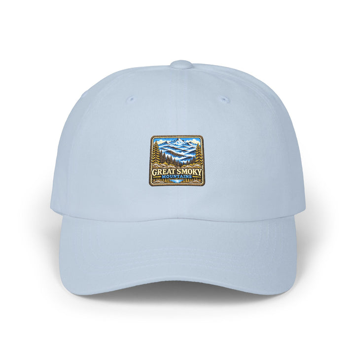 Great Smoky Mountains Misty Ridges Square Logo Classic Dad Cap