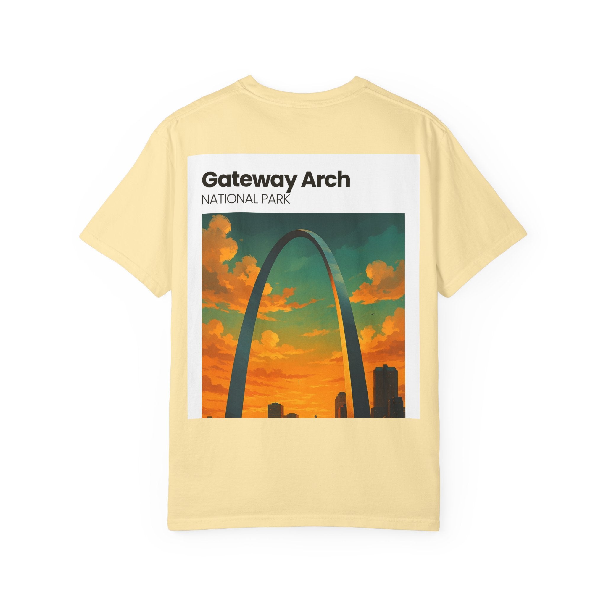 Gateway Arch National Park T-Shirt | St. Louis Skyline Sunset