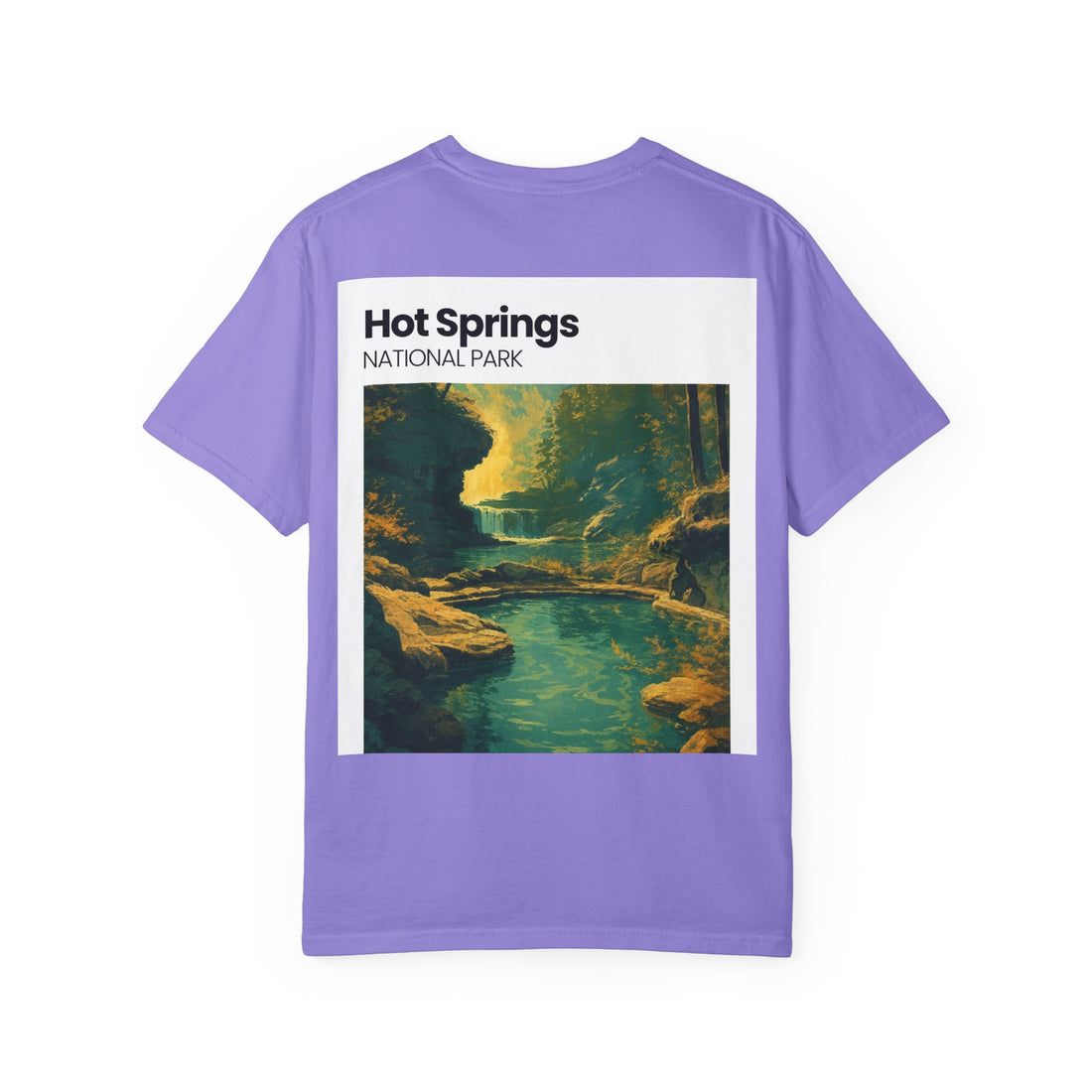 Hot Springs National Park graphic T-shirt | Scenic Hot Spring Illustration