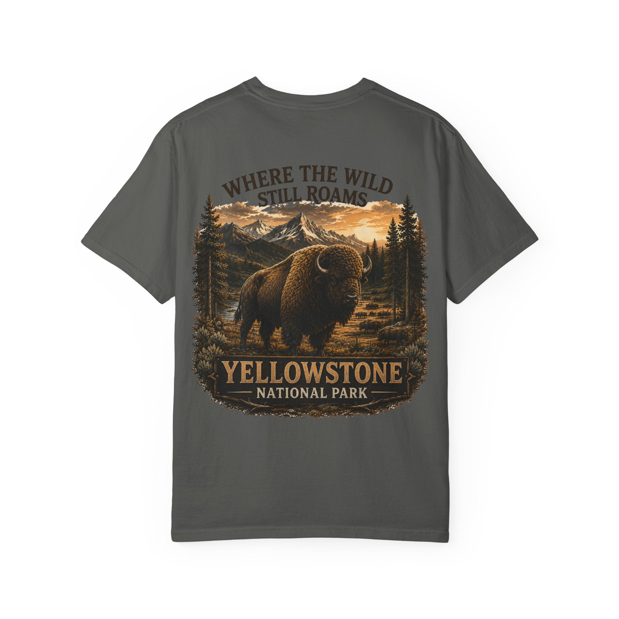 Yellowstone Bison – Where the Wild Still Roams T-Shirt