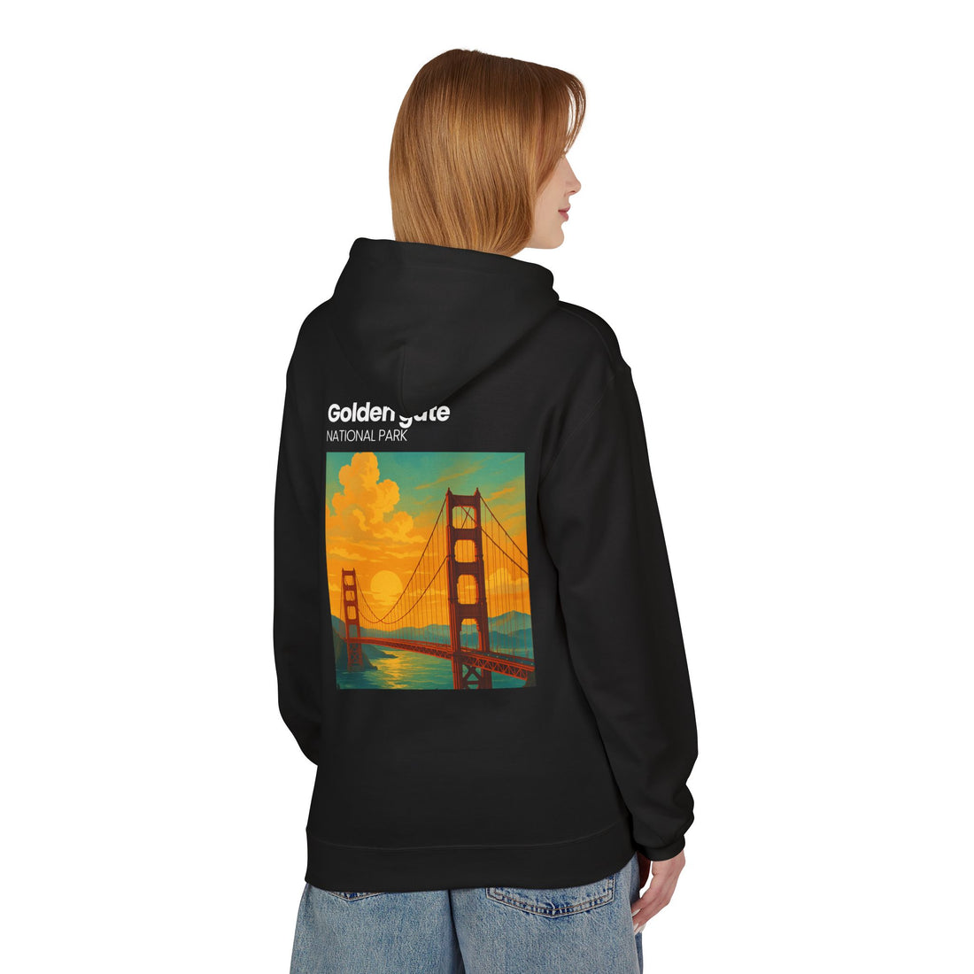 Golden Gate National Park illustration Hoodie | Golden Gate Bridge travel sweatshirt