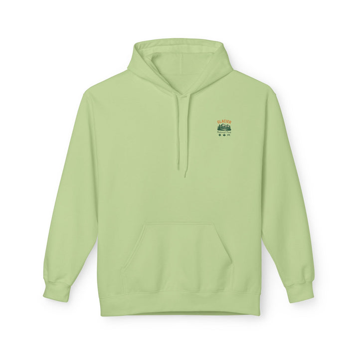 Glacier National Park landscape Hoodie | Retro mountain lake design