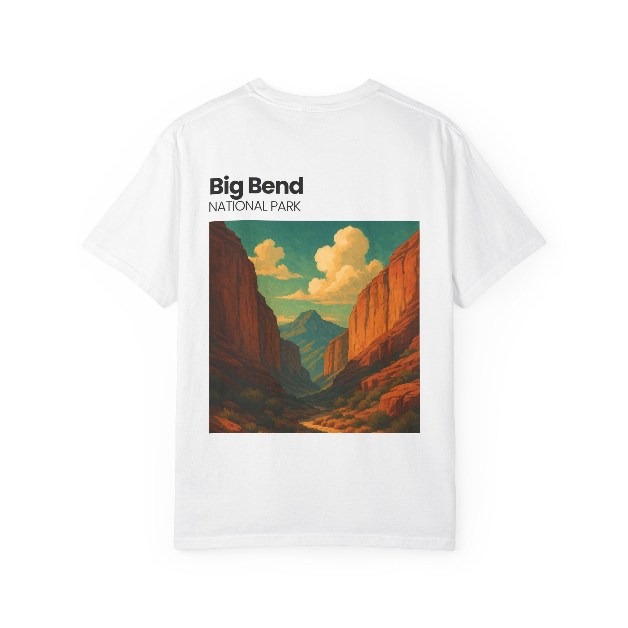 Big Bend National Park Vintage Canyon Poster T-Shirt | Scenic Landscape Tee