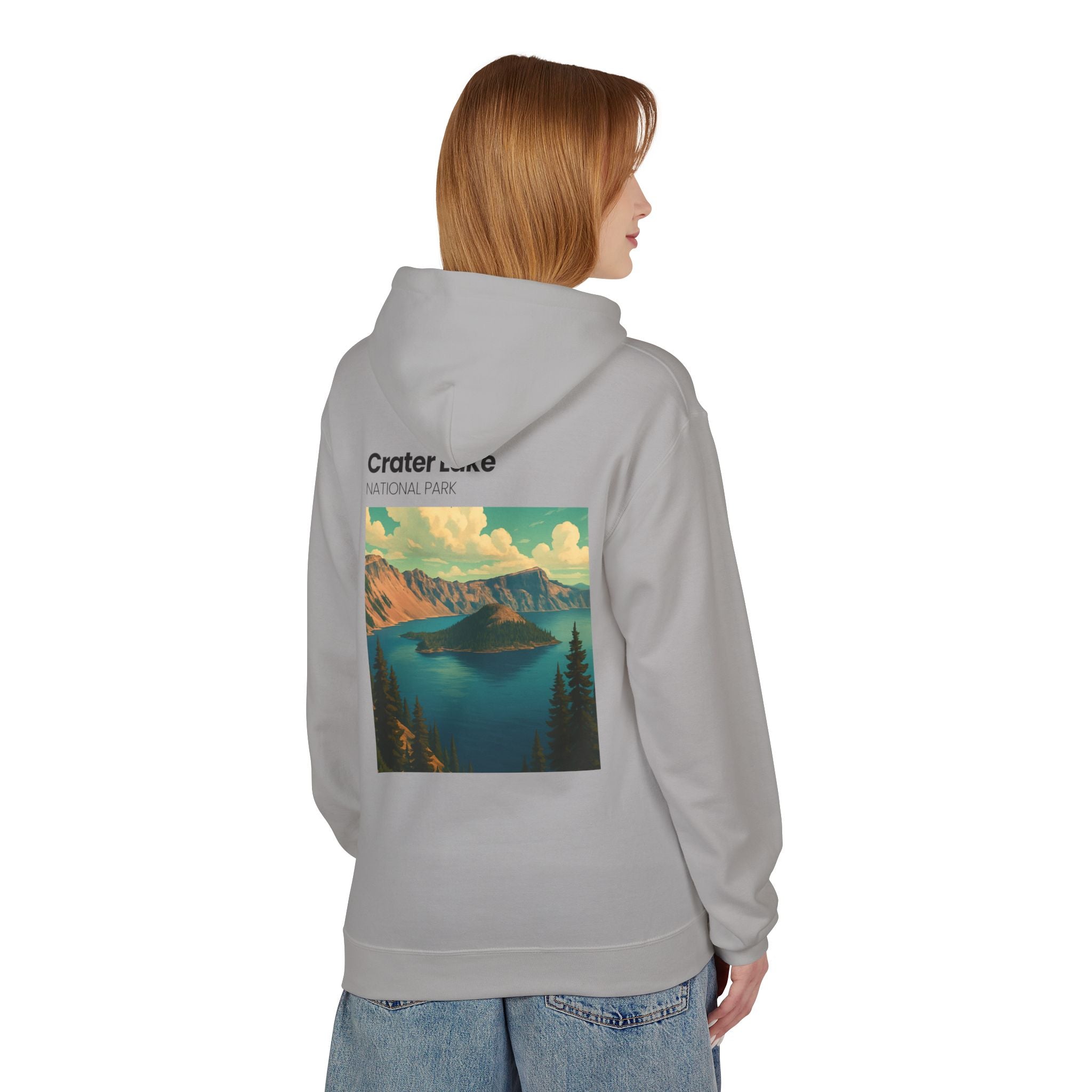 Crater Lake National Park Hoodie | Scenic Vintage Landscape