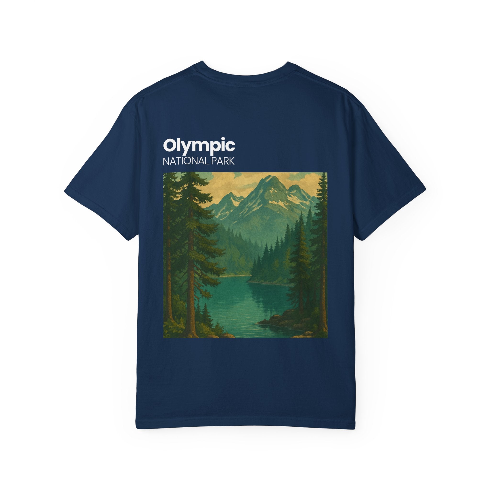 Olympic National Park landscape T-Shirt | mountain lake forest tee