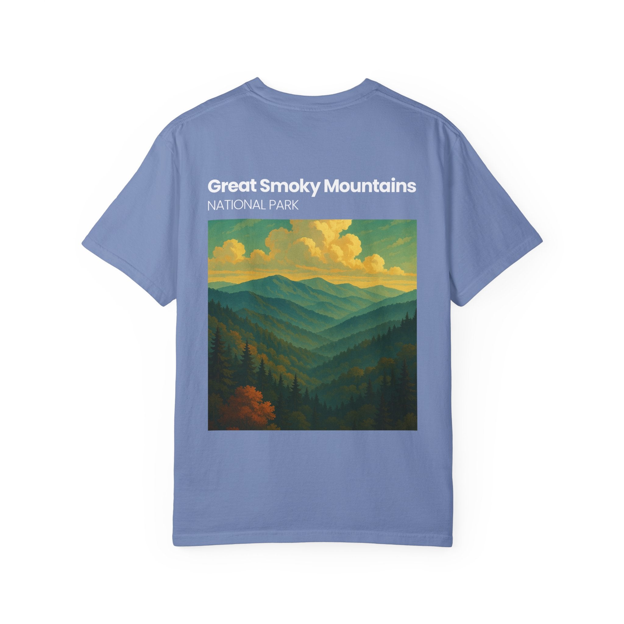 Great Smoky Mountains landscape T-shirt | National Park vintage poster