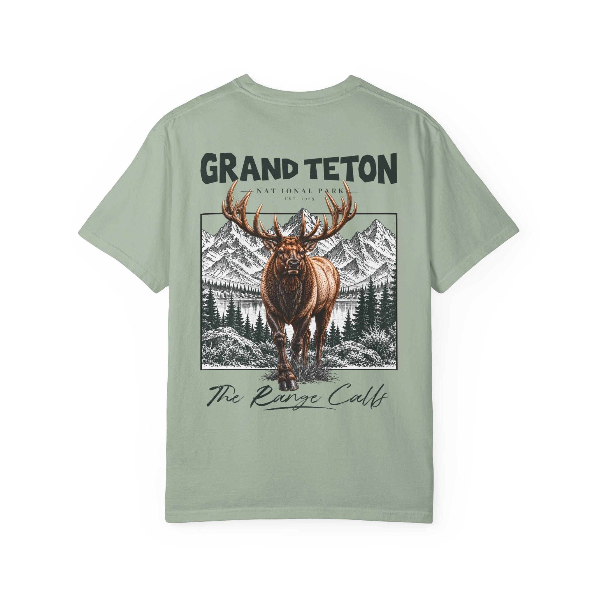 Grand Teton National Park Elk Graphic T-Shirt