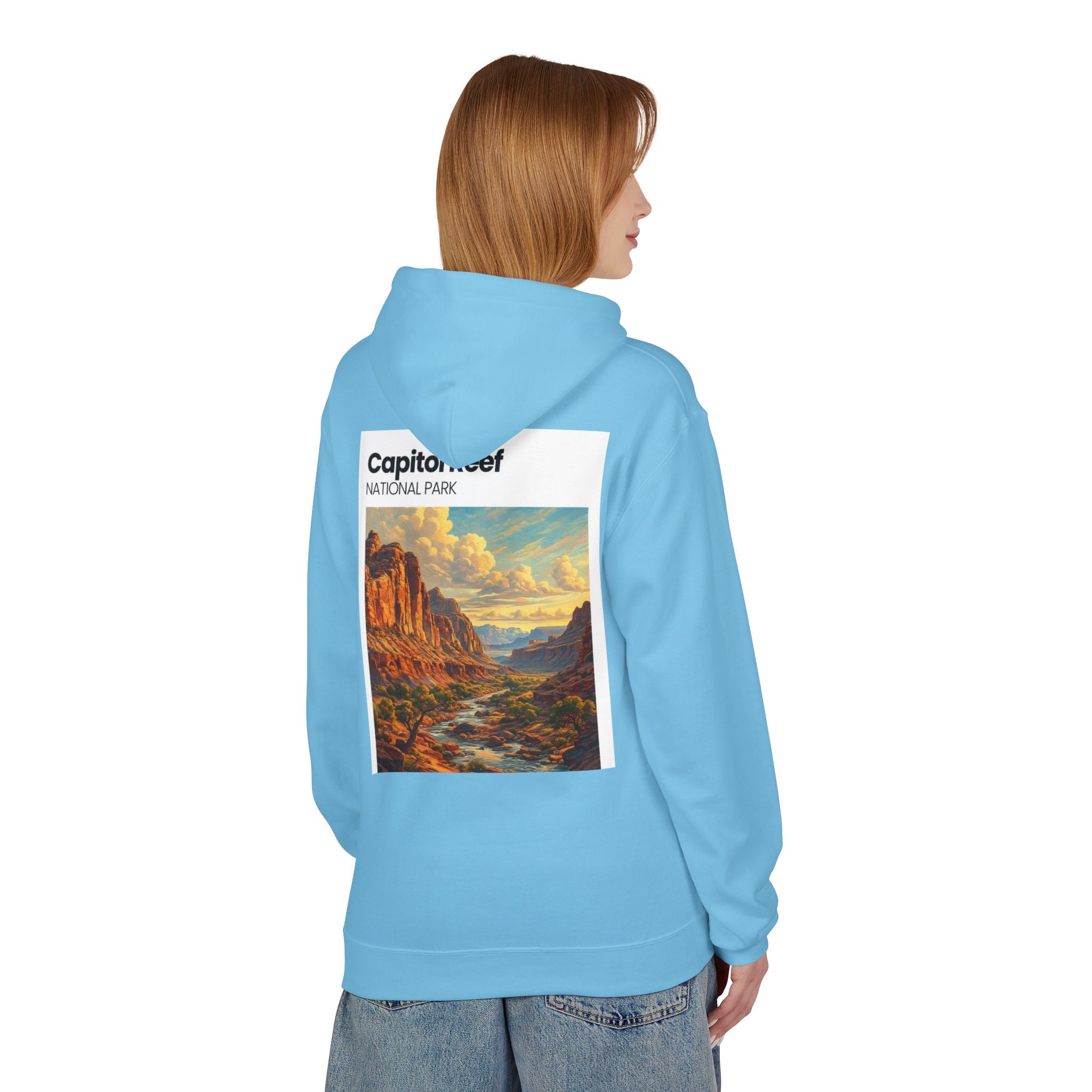 Capitol Reef National Park landscape Hoodie | Utah canyon scenic pullover
