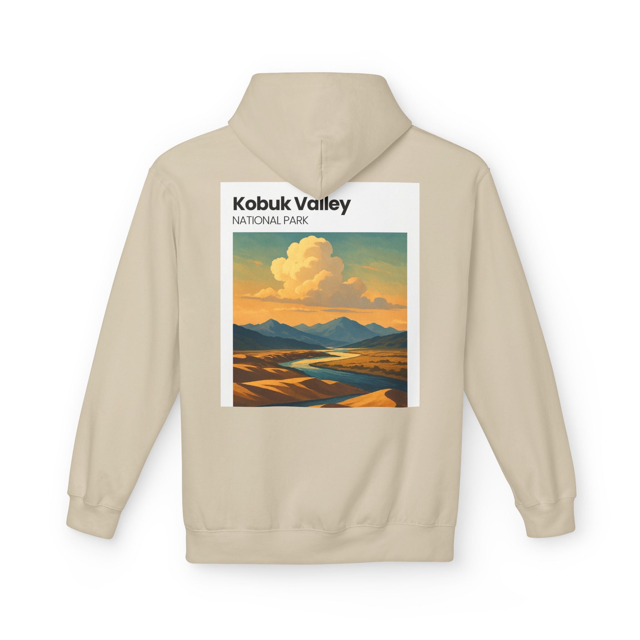 Kobuk Valley National Park landscape Hoodie | Vintage travel poster style