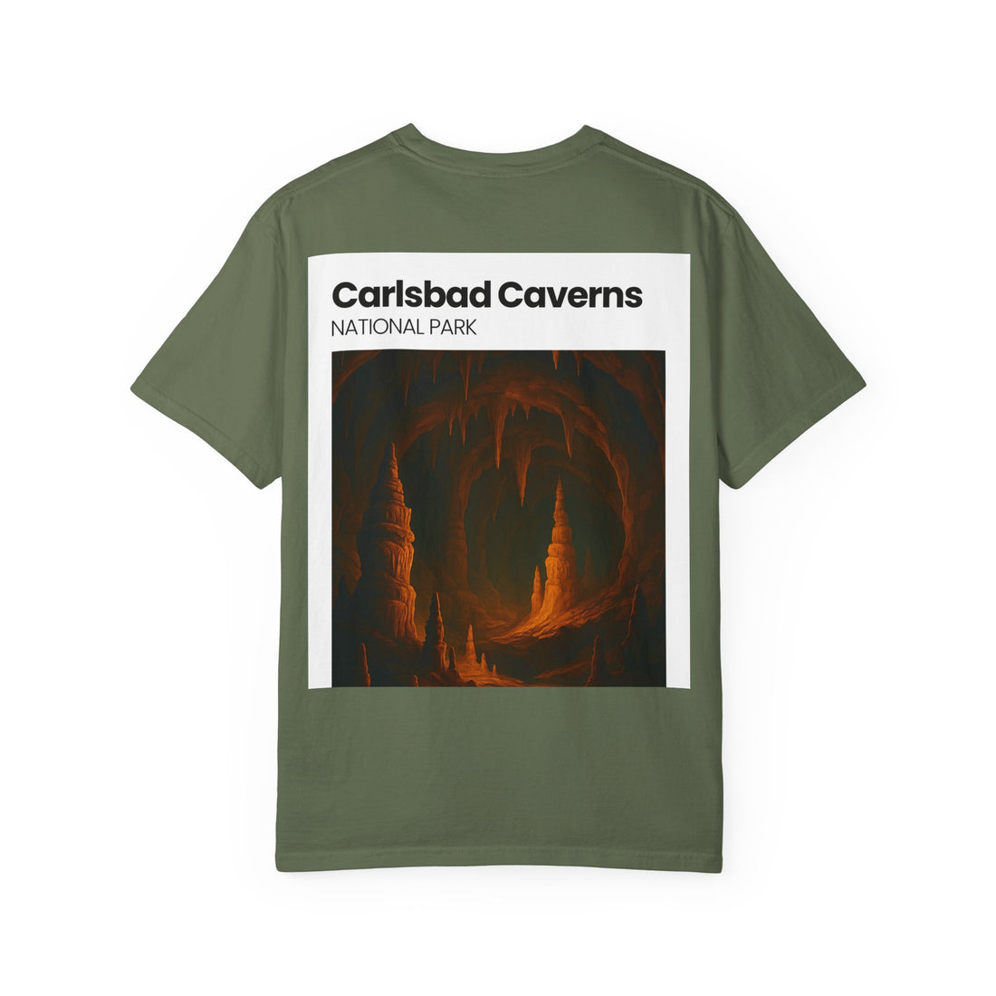Carlsbad Caverns National Park Cave Art T-Shirt | Stalactite Stalagmite Print