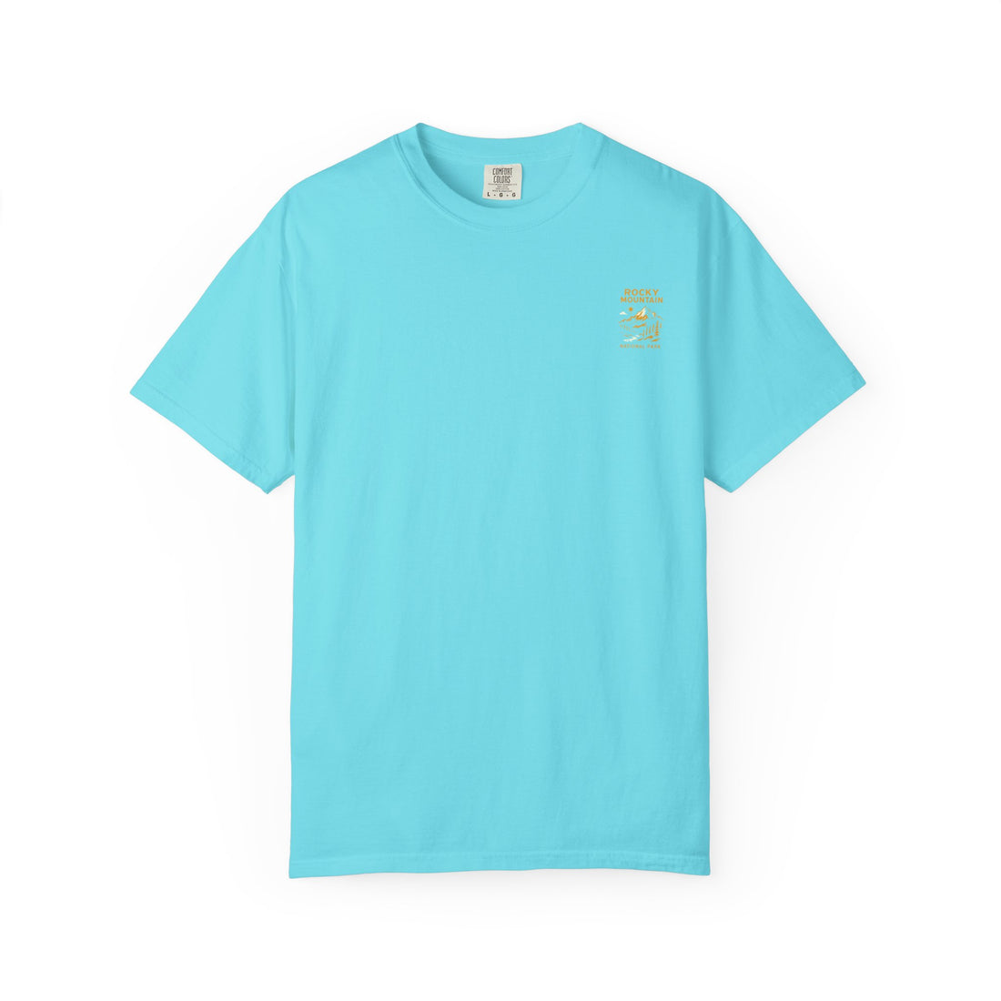 Rocky Mountain National Park Vintage Poster T-shirt | Mountain Landscape Tee