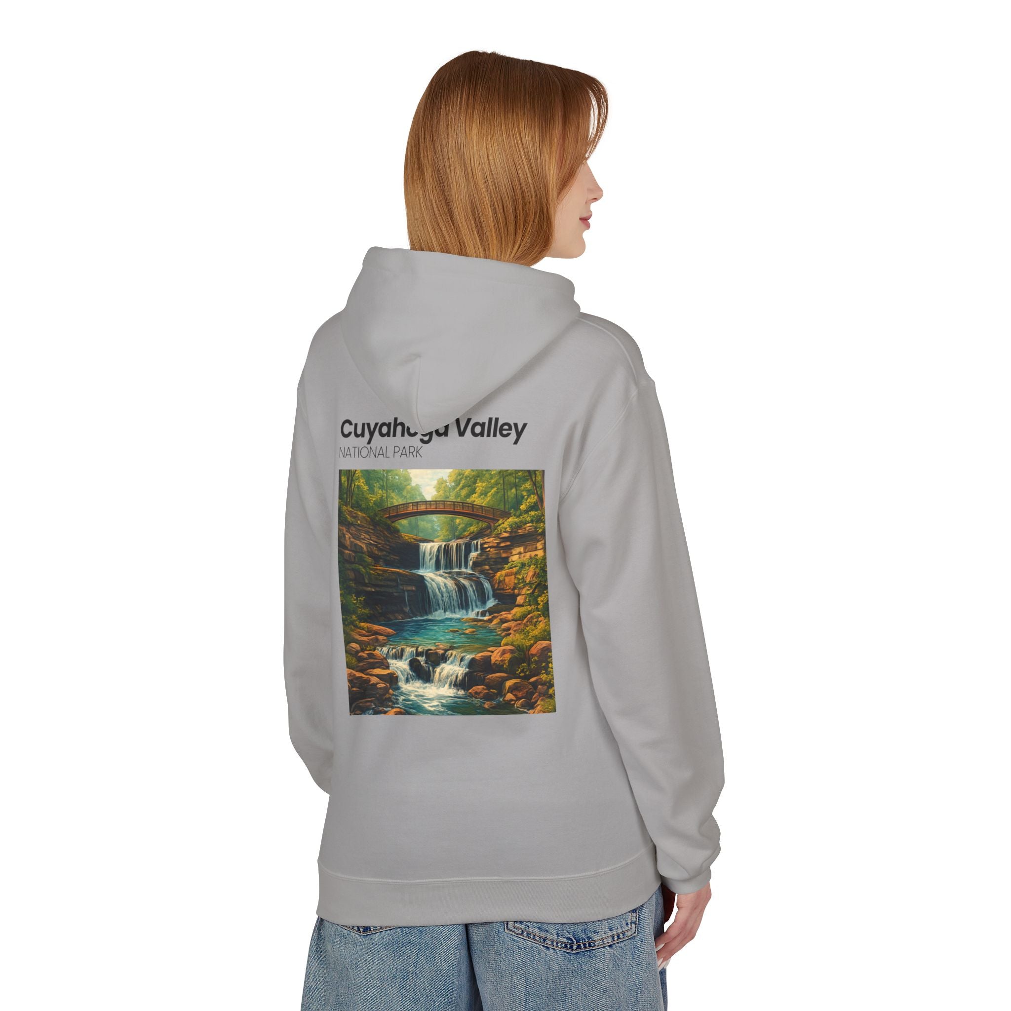 Cuyahoga Valley Waterfall Hoodie | National Park Nature Sweatshirt