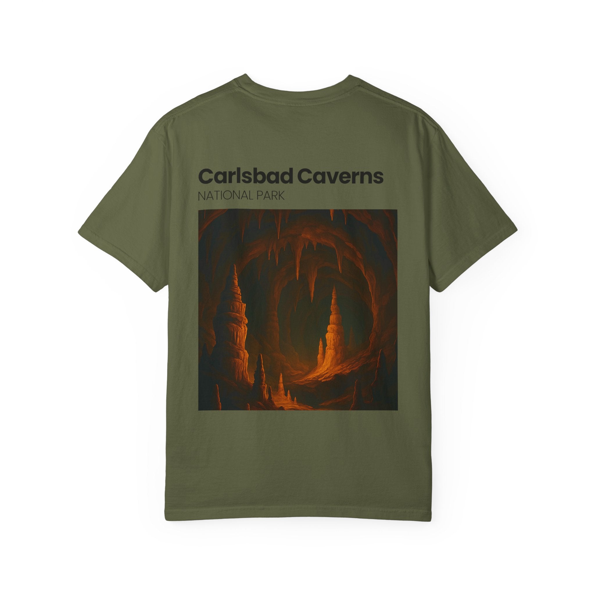 Carlsbad Caverns National Park Cave Art T-Shirt | Stalactite Stalagmite Print