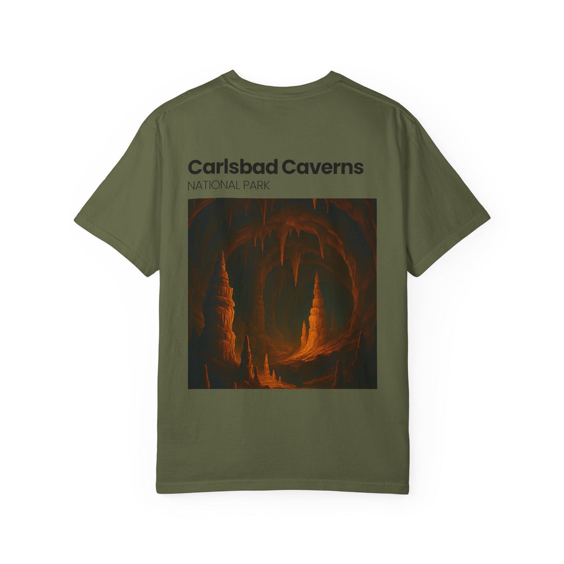 Carlsbad Caverns National Park Cave Art T-Shirt | Stalactite Stalagmite Print